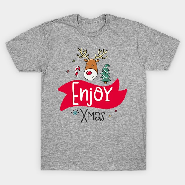 Enjoy Xmas T-Shirt by JoyFabrika